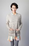 heathered womne's alpaca sweater